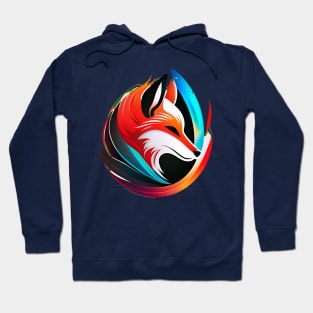 Artful Kitsune Fox Hoodie